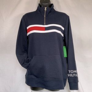 Tommy Hilfiger Signature Stripe Zip-Up Sweatshirt